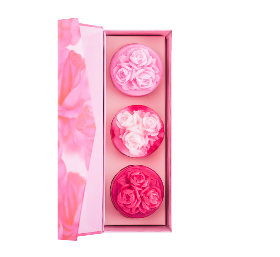 Natural glycerin soap with rose oil Regina Floris Biofresh - Gift Set